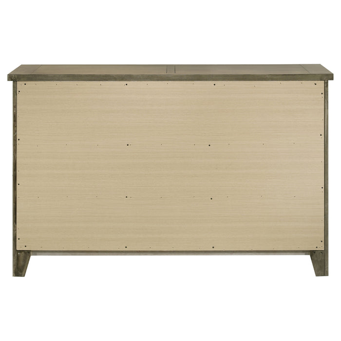 Hazlewood 6-drawer Bedroom Dresser Cabinet Vineyard Oak