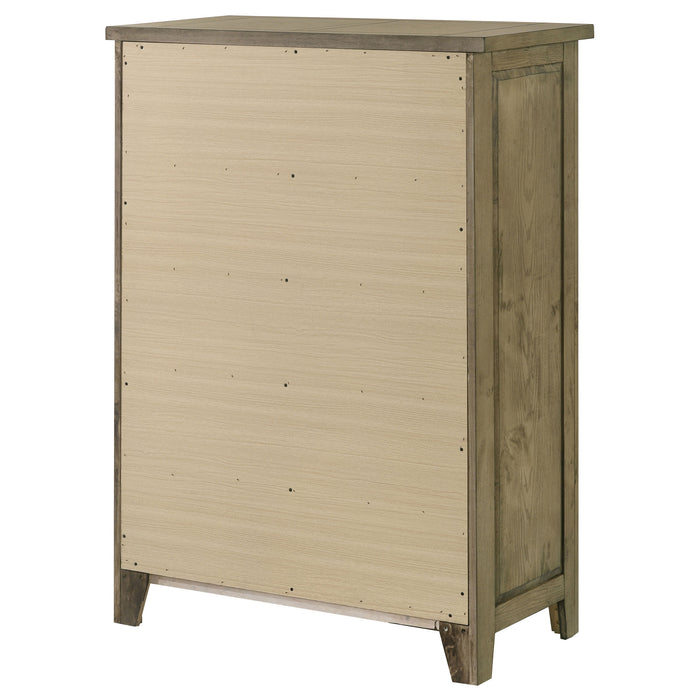 Hazlewood 5-drawer Bedroom Chest of Drawers Vineyard Oak