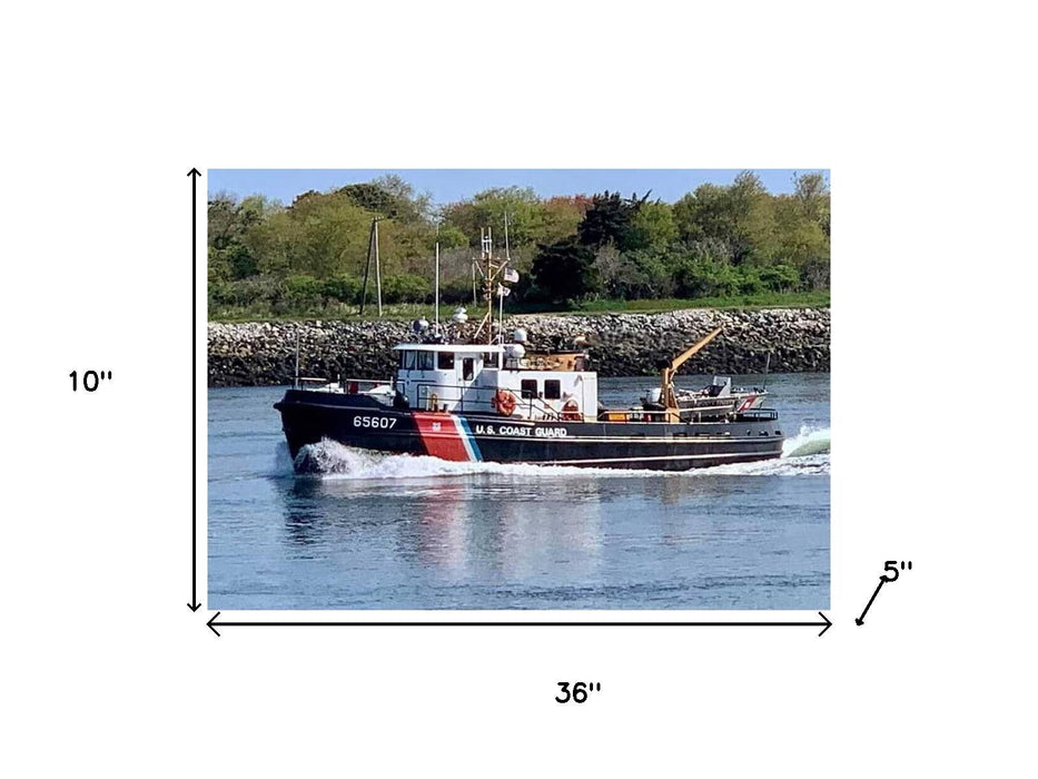 Hand Painted Model Boat (624538) - Black / White