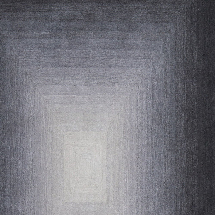 5' X 8' Abstract Hand Tufted Area Rug - Black