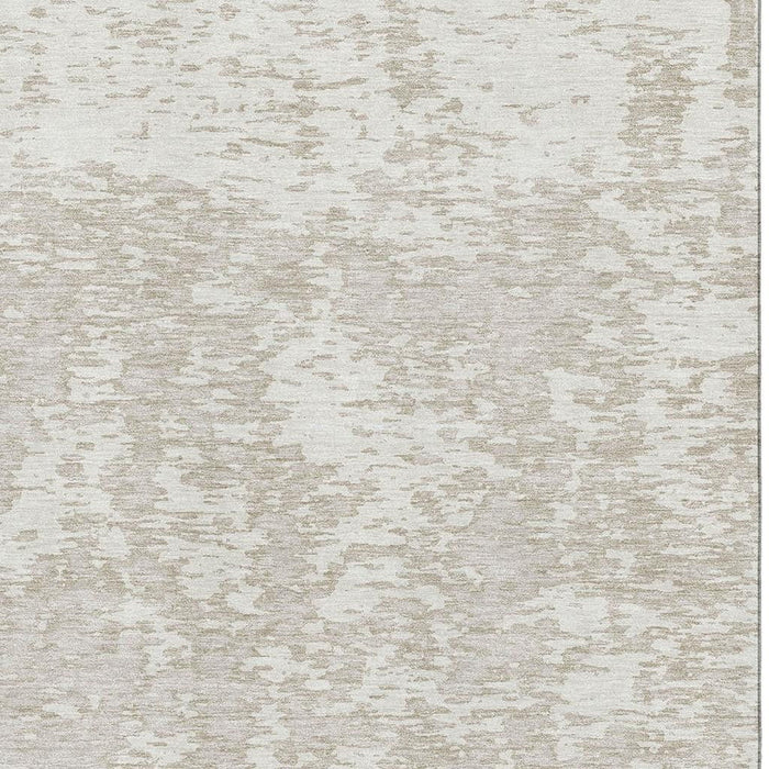 10' X 14' Abstract Washable Area Rug With UV Protection (675252) - Ivory / Beige