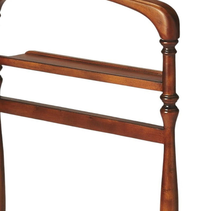 Judson Olive Ash Burl Valet Stand - Brown