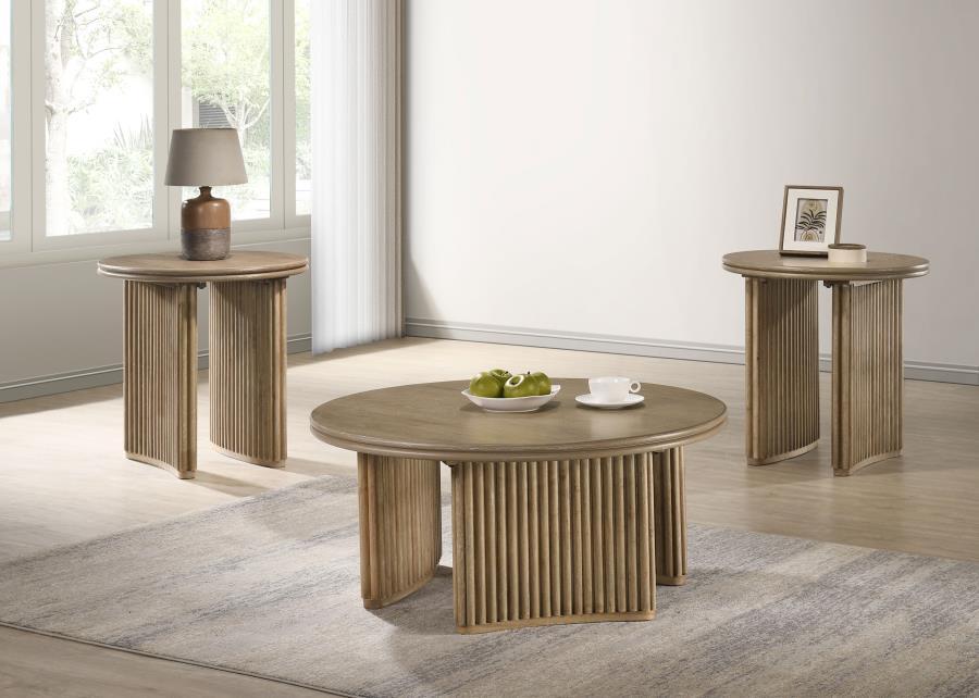 Adina - Round Coffee Table Set