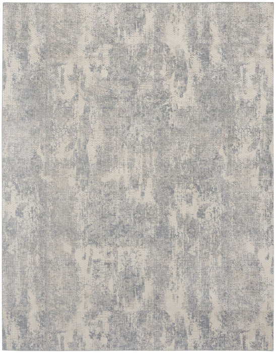 8' X 10' Abstract Area Rug (553112) - Ivory / Light Gray