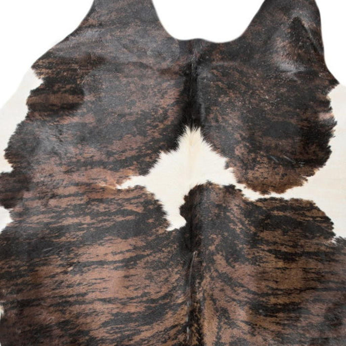 6' X 7' Cowhide Hand Knotted Area Rug (544328) - Black / Brown / White