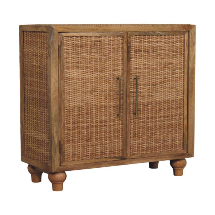 Round Accent Cabinet With Single Door (738387) - Brown