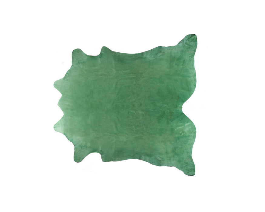 6' x 7' Cowhide Cowhide Area Rug - Green