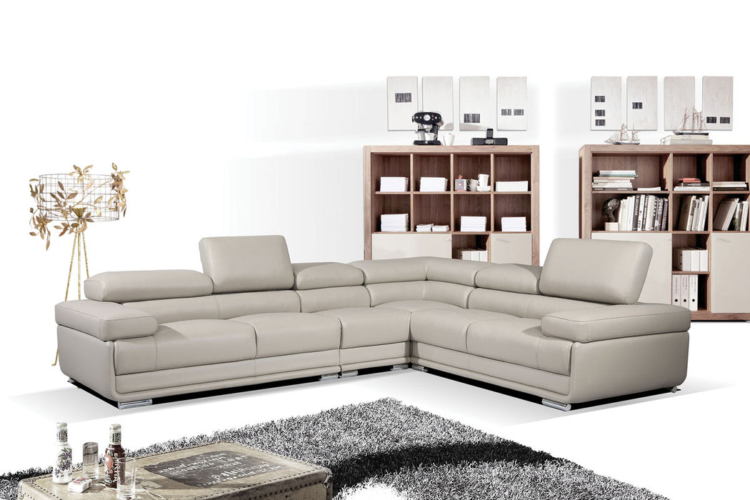 2119 Sectional Light Gray Right or Left