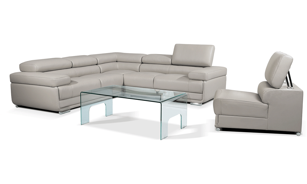 2119 Sectional Light Gray Right or Left