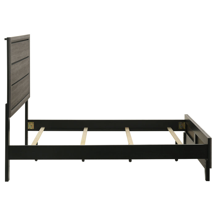 Watson Wood Full Panel Bed Grey Oak