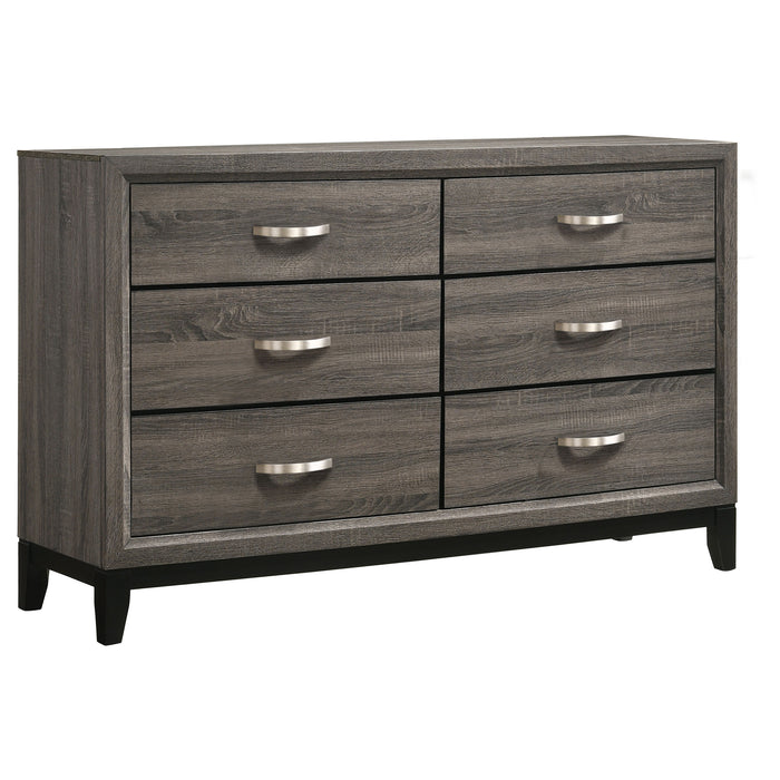 Watson Five-piece California King Bedroom Set Grey Oak