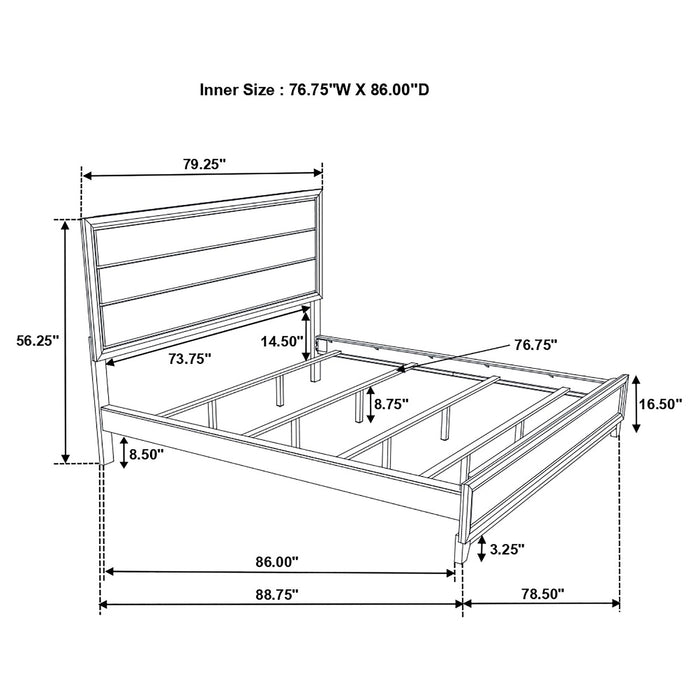 Watson Five-piece California King Bedroom Set Grey Oak