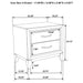 CoasterEveryday Watson five-piece California King bedroom set in grey oak finish, including bed frame, nightstands, and dresser.