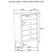Gray oak five-piece California king bedroom set by CoasterEveryday featuring a bed frame, nightstands, and matching furniture.