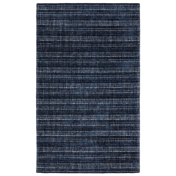 5' X 8' Striped Hand Tufted Area Rug - Blue