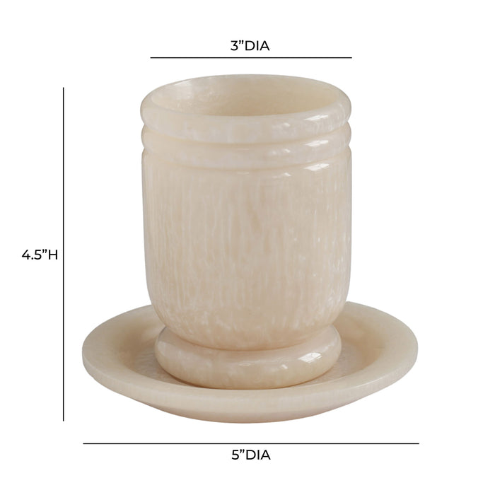 Channeled - Swirl Resin Kiddush Cup