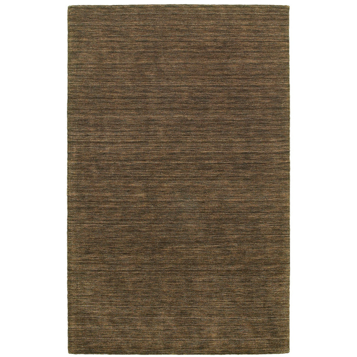 6' X 9' Wool Hand Tufted Area Rug - Brown
