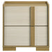 Hyland CoasterEveryday 2-drawer nightstand in natural wood finish, showing the modern bedside table with sleek drawer handles.
