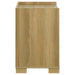 CoasterEveryday Hyland 2-drawer nightstand bedside table in natural wood finish, showcasing sleek design and functional storage.