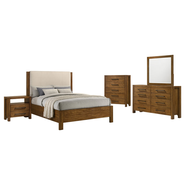 Adderley 5-piece California King Bedroom Set Warm Brown