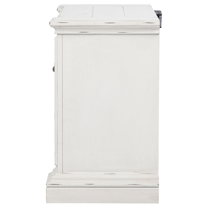 McKinney 2-drawer Nightstand with Dual USB Vintage White