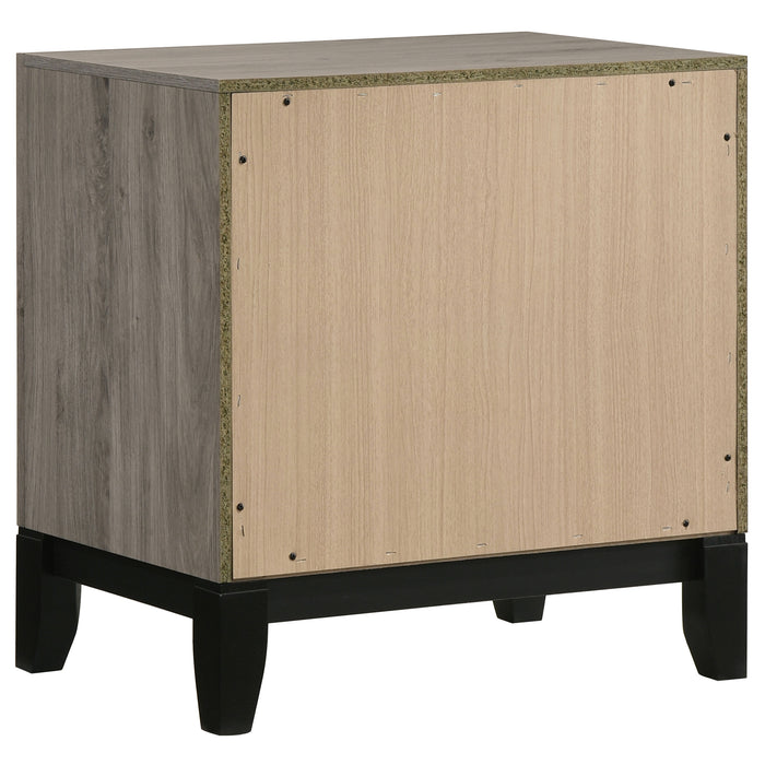 Valen five-piece Eastern king bedroom set by CoasterEveryday in light taupe furniture finish