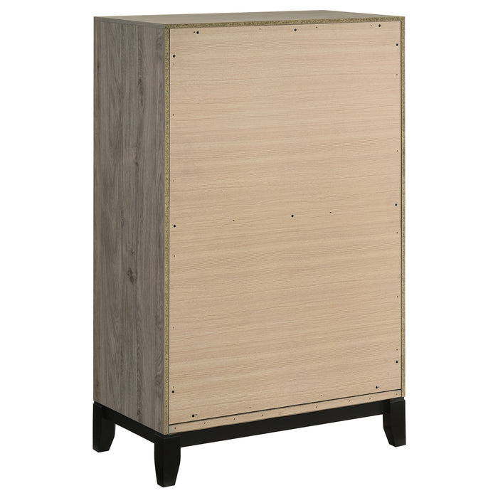Valen Five-piece Queen Bedroom Set Light Taupe