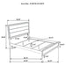 Valen five-piece queen bedroom set in light taupe by CoasterEveryday with bed, nightstands, dresser, and mirror