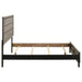 Valen Wood Queen Panel Bed by CoasterEveryday in light taupe with paneled headboard and footboard