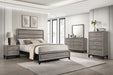 Valen Wood Queen Panel Bed by CoasterEveryday in light taupe finish