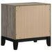 Valen 2-drawer nightstand bedside table in light taupe by CoasterEveryday