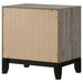 Valen 2-drawer nightstand bedside table in light taupe by CoasterEveryday