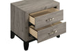 Valen 2-drawer nightstand bedside table in light taupe by CoasterEveryday