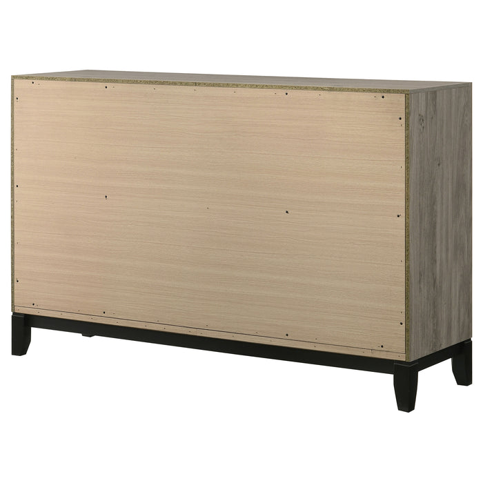 Valen 6-drawer Bedroom Dresser Cabinet Light Taupe