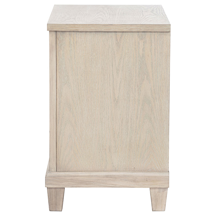 Pembroke 2-drawer Nightstand Bedside Table Washed Oak