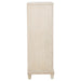 Pembroke 5-drawer chest of drawers in washed oak finish, modern wooden furniture with sleek drawer handles.