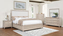 CoasterEveryday Pembroke 5-drawer chest of drawers in washed oak finish, showing sleek wooden furniture with five spacious drawers.