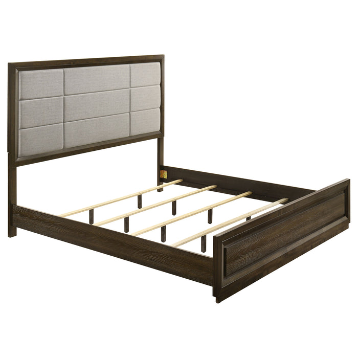 Atlas 4-piece Eastern King Bedroom Set Dark Oak