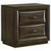 CoasterEveryday Atlas 4-piece Eastern King bedroom set in dark oak furniture finish