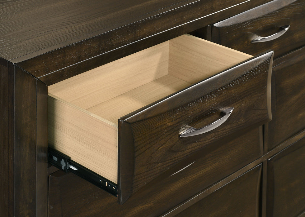 Atlas 4-piece Eastern King Bedroom Set Dark Oak