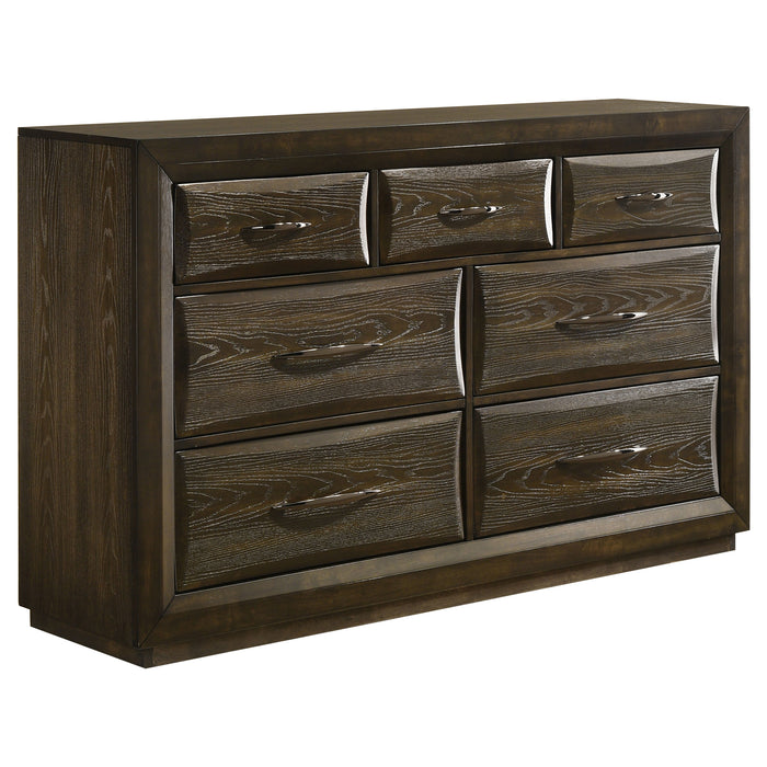 Atlas 5-piece Eastern King Bedroom Set Dark Oak