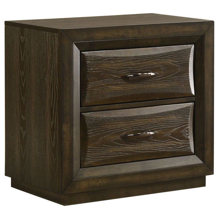 Atlas 4-piece California King Bedroom Set Dark Oak