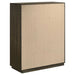 CoasterEveryday Atlas 5-piece California king bedroom set in dark oak with bed, nightstands, dresser, and mirror