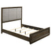 Atlas 4-piece queen bedroom set by CoasterEveryday in dark oak with bed, dresser, mirror, and nightstand