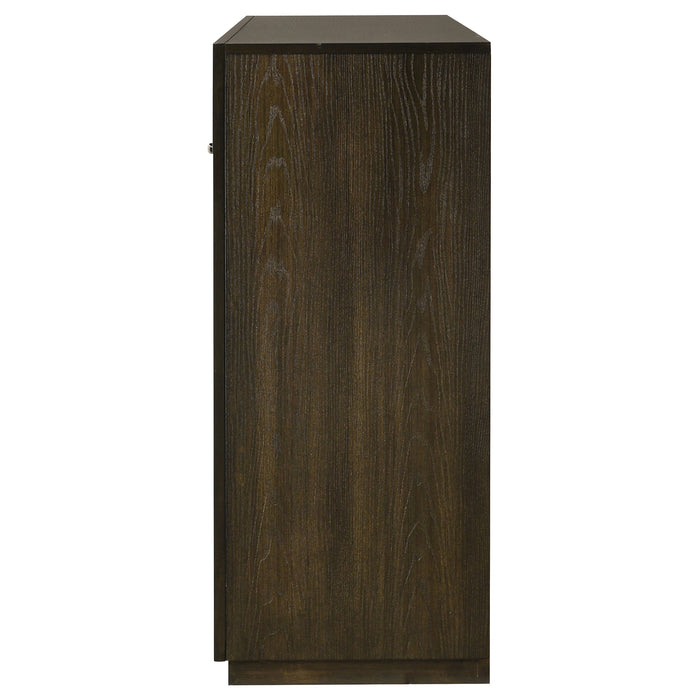 Atlas 7-drawer Bedroom Dresser Cabinet Dark Oak