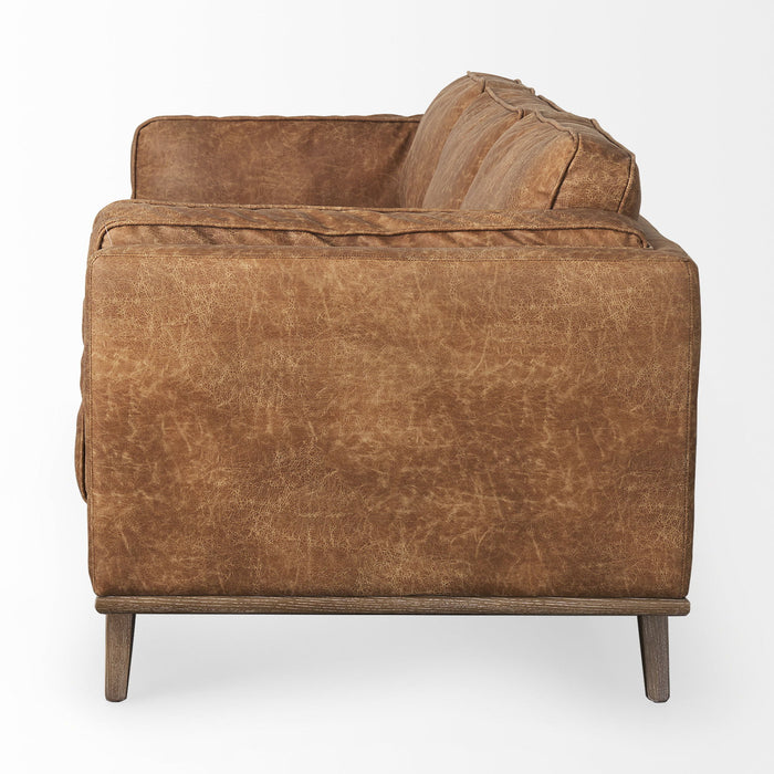 Leather Sofa - Brown