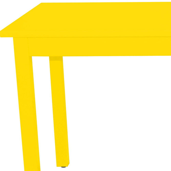 48" Solid Wood Dining Table - Yellow