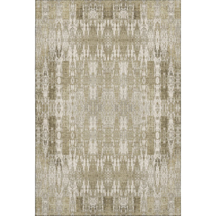 10' X 14' Moroccan Washable Area Rug With UV Protection (650188) - Beige / Tan