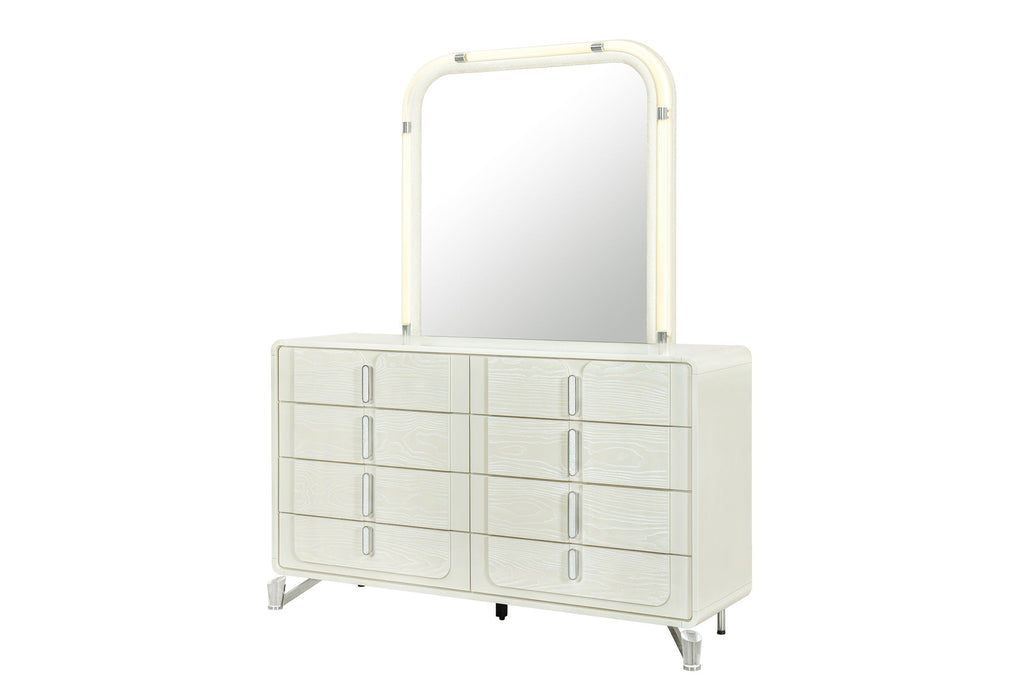 Lyra - Mirror With LED - Beige