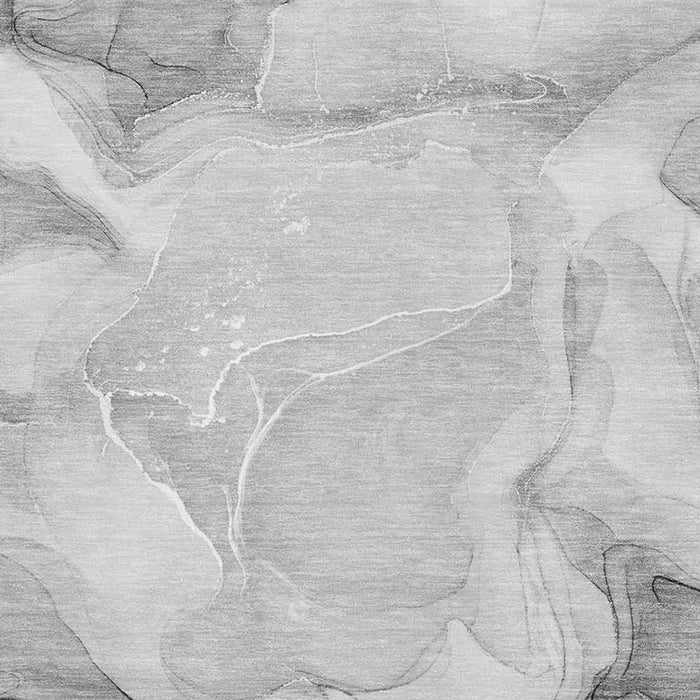 9' X 12' Abstract Washable Area Rug With UV Protection (646715) - Gray / Ivory